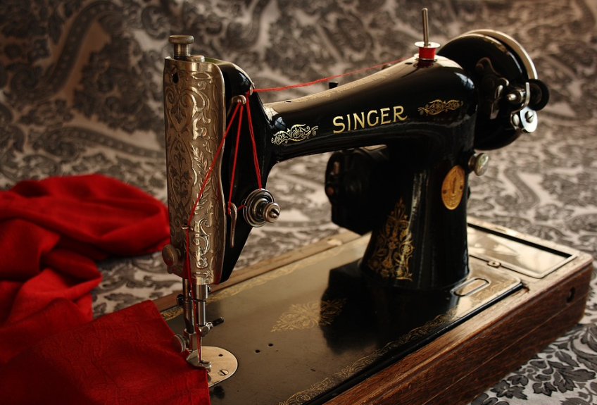 how to thread vintage singer sewing machine