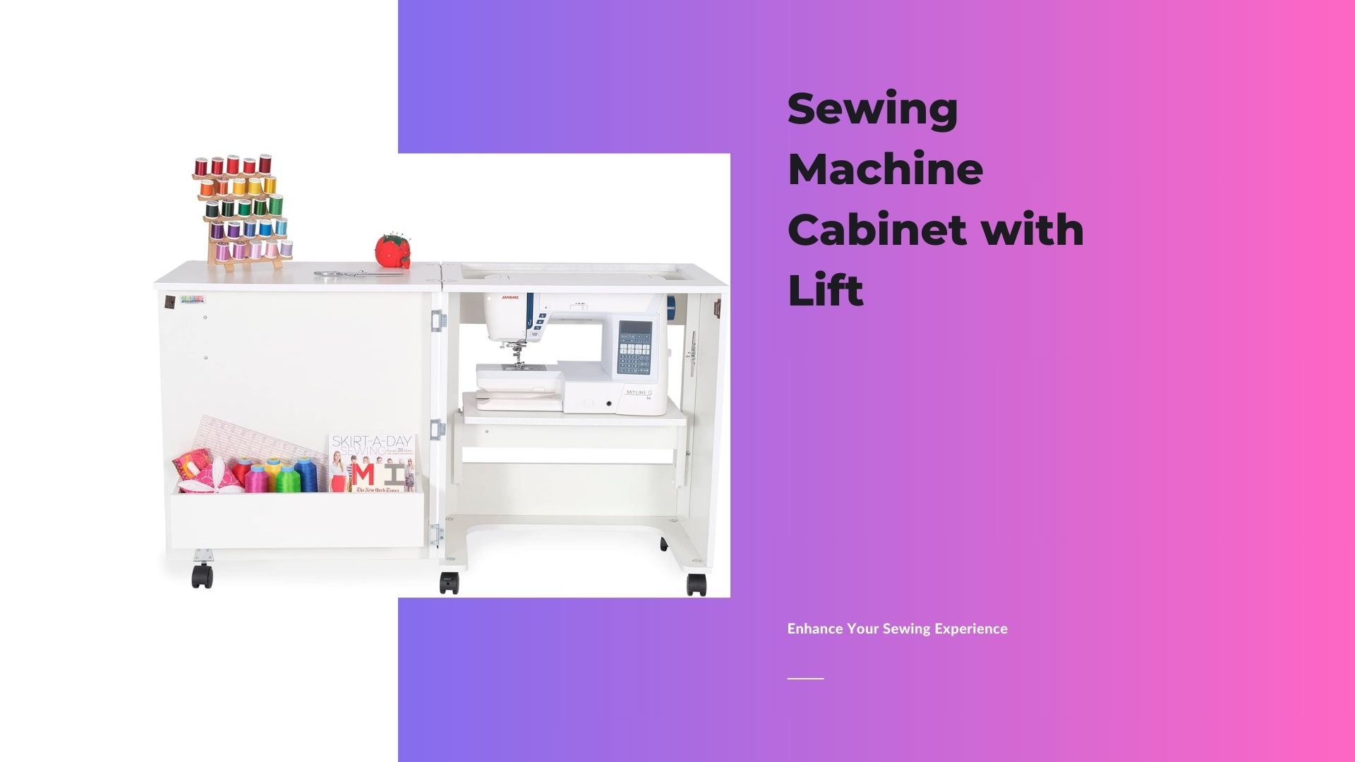 You are currently viewing Sewing Machine Cabinet with Lift: Enhance Your Sewing Experience